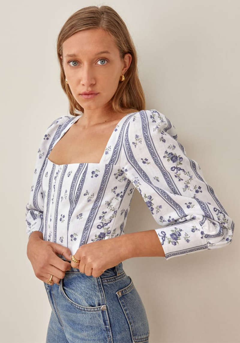 Stilton Linen Top from Reformation