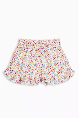 Floral Print Frill Shorts from Topshop