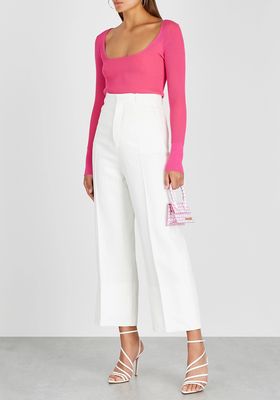 La Maille Rosa Pink Ribbed-Knit Top, £245 | Jacquemus 