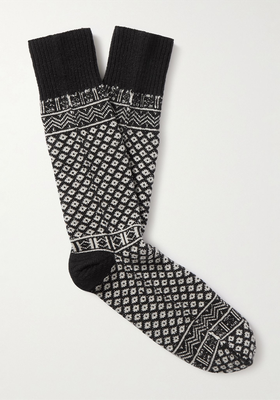 Jacquard-Knit Socks from Anonymous Ism