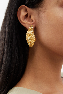 Melies Nebula gold-plated earrings from Hermina Athens