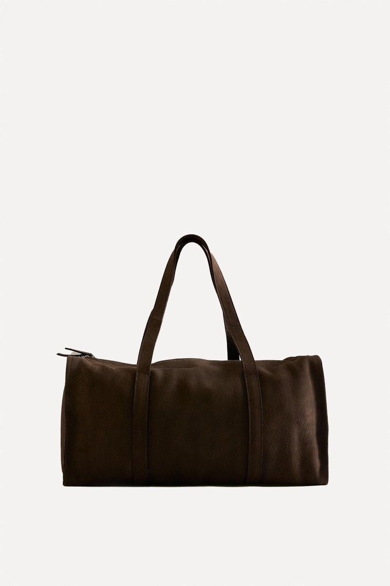 Faded Leather Travel Bag from Zara