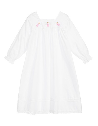 Girls White Cotton Nightdress from Powel Craft