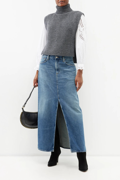 Megan Merino Roll-Neck Sweater Vest from Marant Etoile