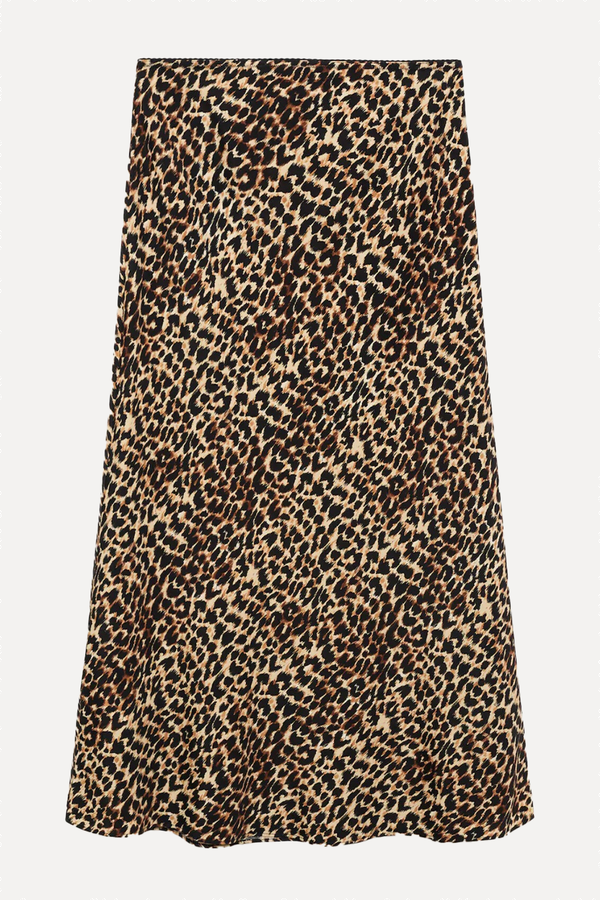 Leopard Midi Skirt from  Mango