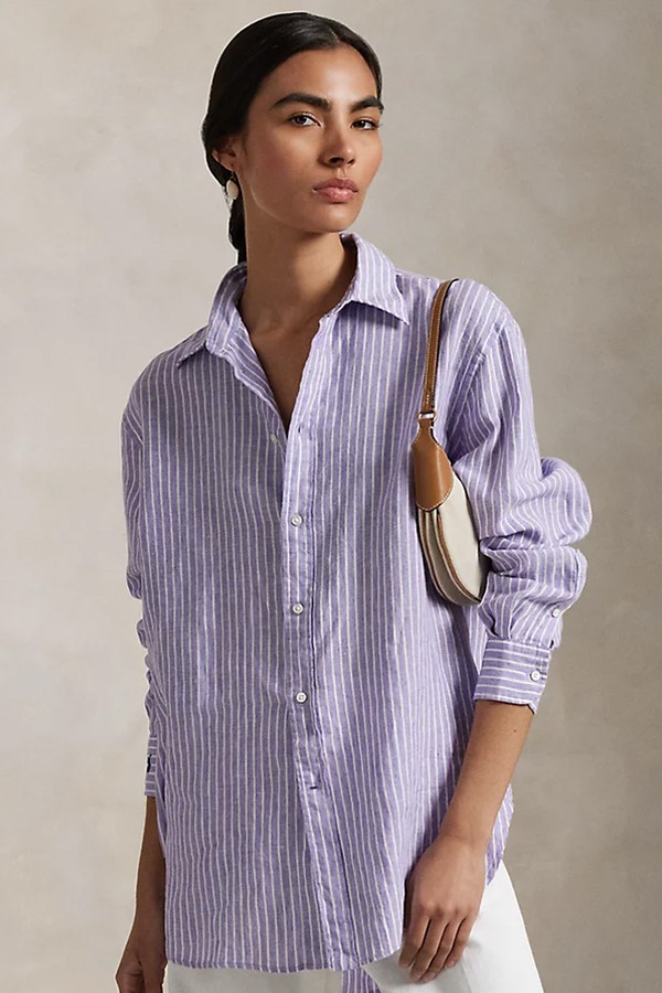 Oversize Fit Linen Shirt