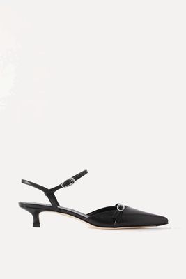 Melia Leather Point-Toe Pumps  from Aeyde