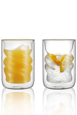 Spiral Glass Coffee Mugs from Vevouk