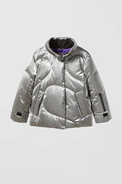 Metallic Puffer Ski Jacket  from Zara 