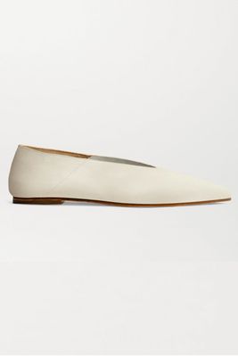 Moa Leather Point-Toe Flats from Ayede