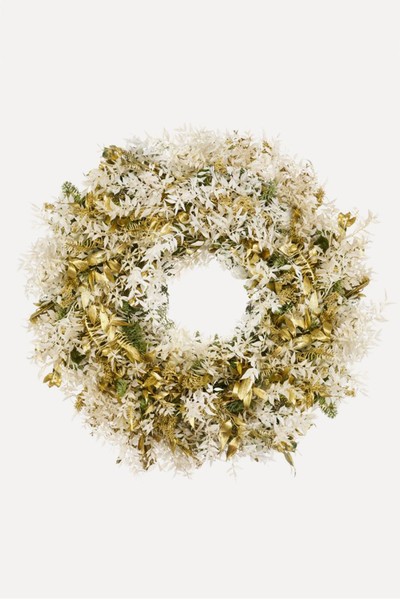 Golden Winter Wreath from Flowerbx