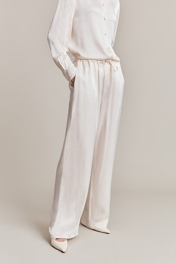 Imogen Satin Wide Leg Trousers from Ghost London