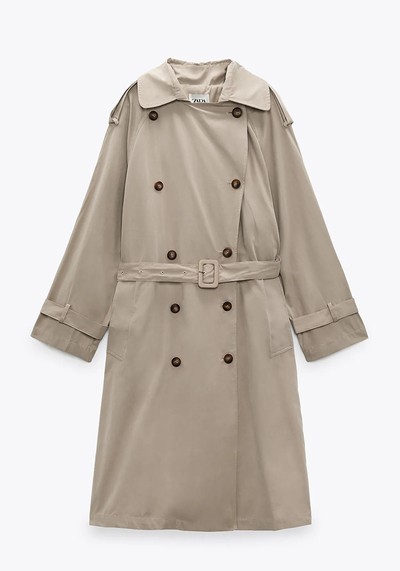 Long Classic Trench Coat from Zara