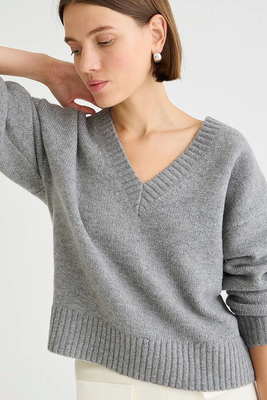 Relaxed V-Neck Pullover Sweater from J.Crew