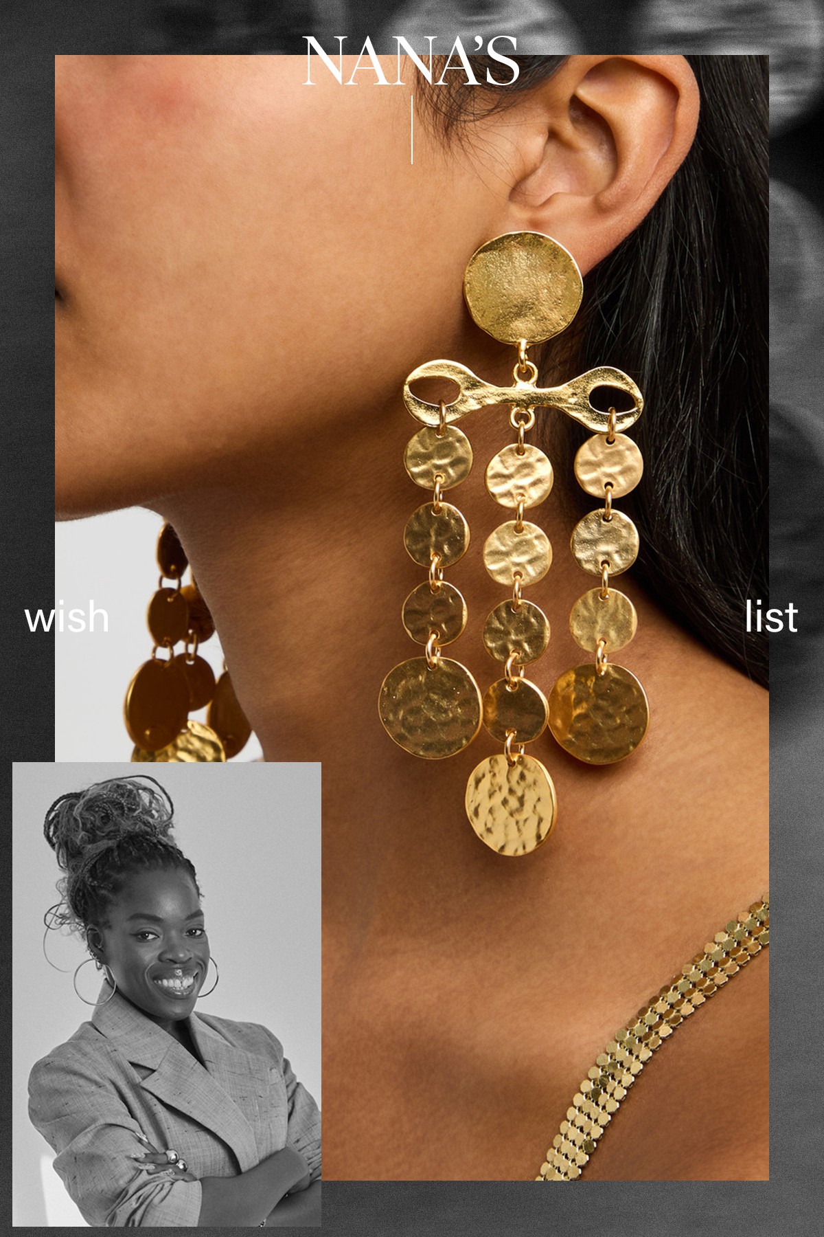 Coin Clip-On Drop Earrings from KENNETH JAY LANE