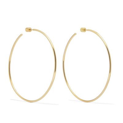 Thread Gold-Plated Hoop Earrings from Jennifer Fisher