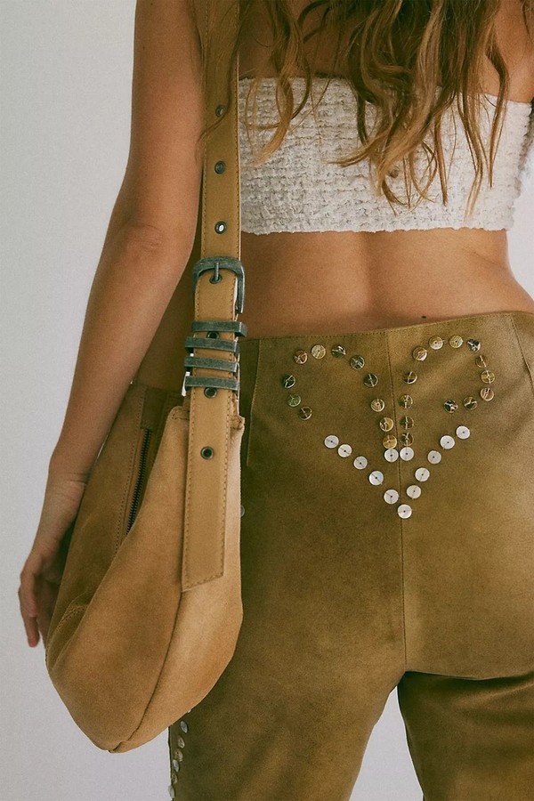 Savannah Suede Sling Bag