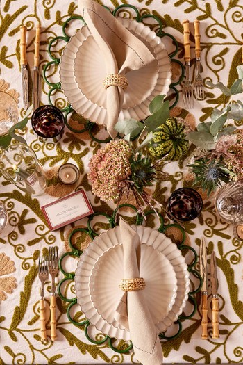 Autumn Suzani Tablecloth