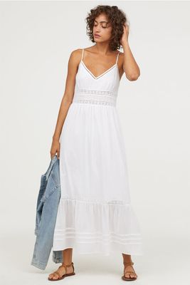 Long Dress With Lace Detail from H&M