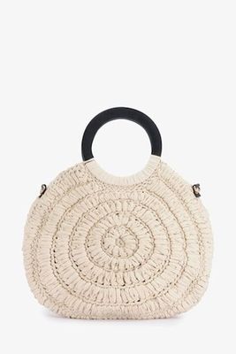Daisy Crochet White Bag from Mint Velvet