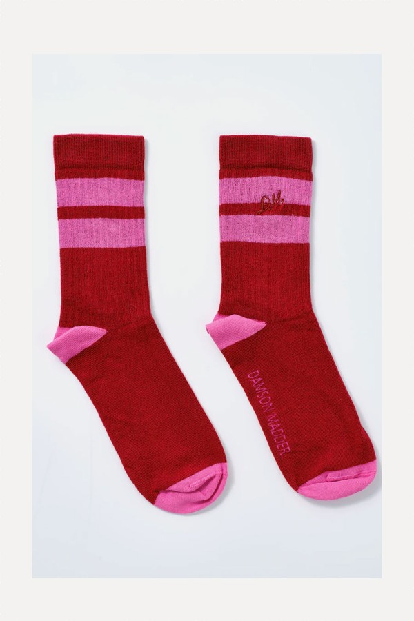 Sporty Calf Length Socks from Damson Madder