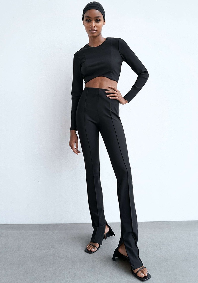 Extra Long Bi-Stretch Leggings from Zara