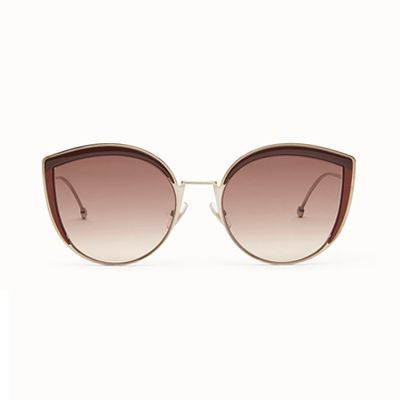 Palladium Colour Sunglasses from Fendi