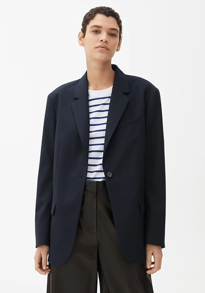 Oversized Wool Hopsack Blazer from Arket