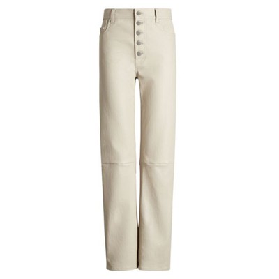 Den Stretch Leather Trousers