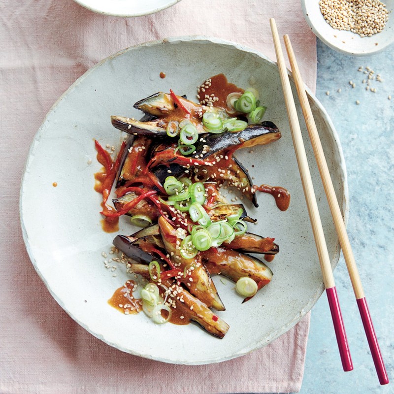 Aubergines In A Spicy Peanut Sauce