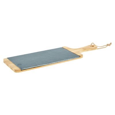 Grey Tapas Serving Board With Slate Insert