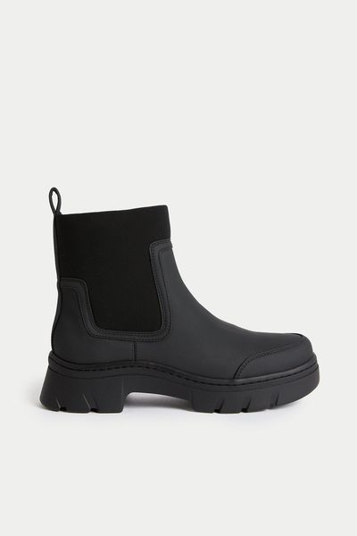 Chunky Chelsea Flatform Boots