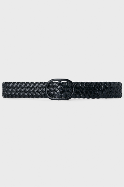 Wide Braided Leather Belt from Totême