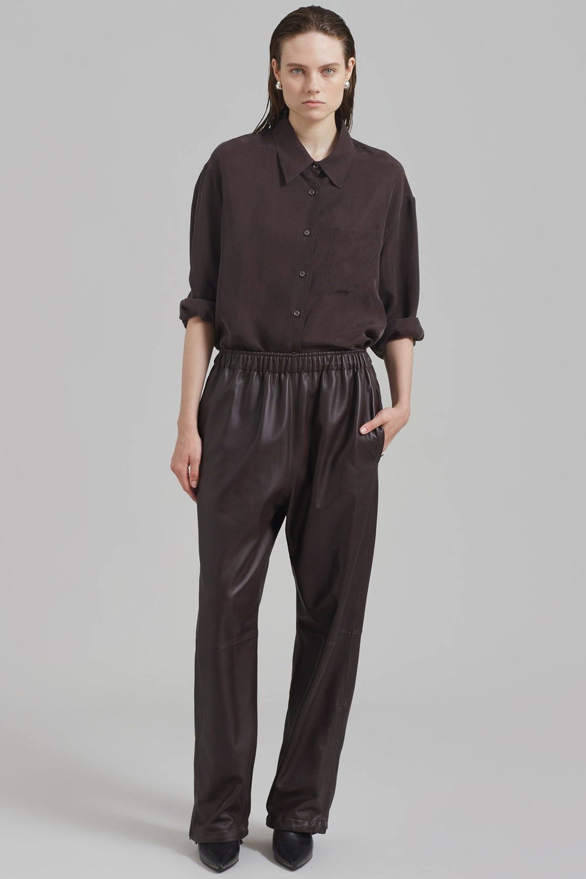 Kevin Leather Trousers from The Frankie Shop