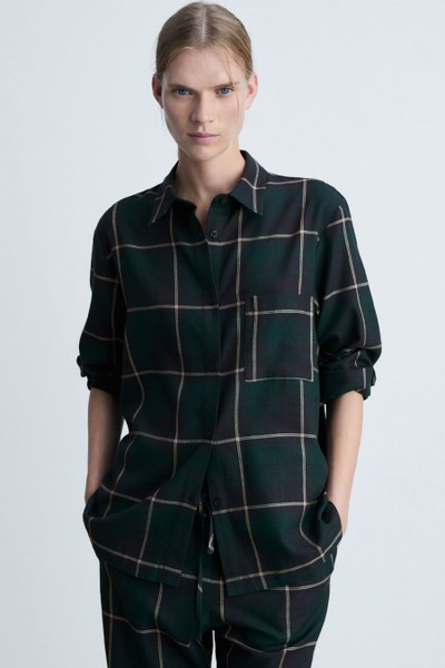 Check Flannel Pyjama Shirt from Mango