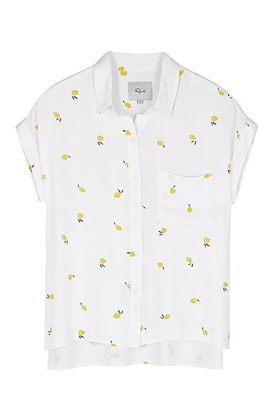 Whitney Lemon-Print Shirt from Rails