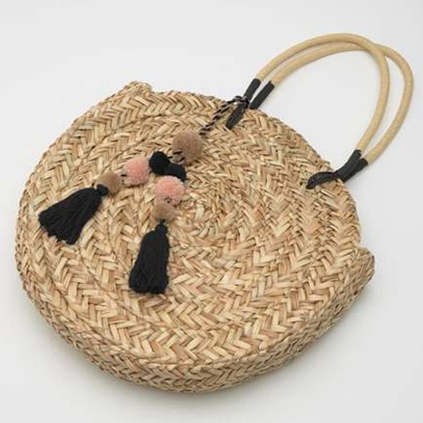 Willow Round Straw Bag from Mint Velvet
