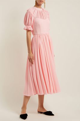 Philly Ruched Crepe Dress from Emilia Wickstead