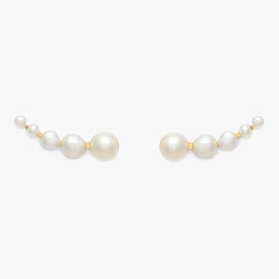 Climbers Freshwater Pearl Stud Earrings from Leah Alexandra 