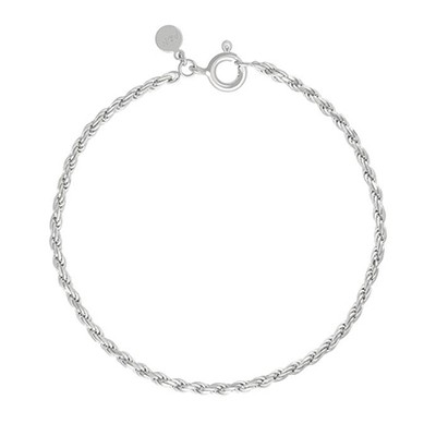 Rope Chain Bracelet in Silver