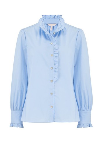 Poplin Ruffle Shirt from Rebecca Taylor