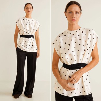 Bow Polka-Dot Top