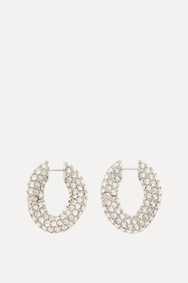 Loop Crystal-Pavé Hoop Earrings from Balenciaga
