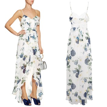 Floral Frill Maxi Dress from Nicholas