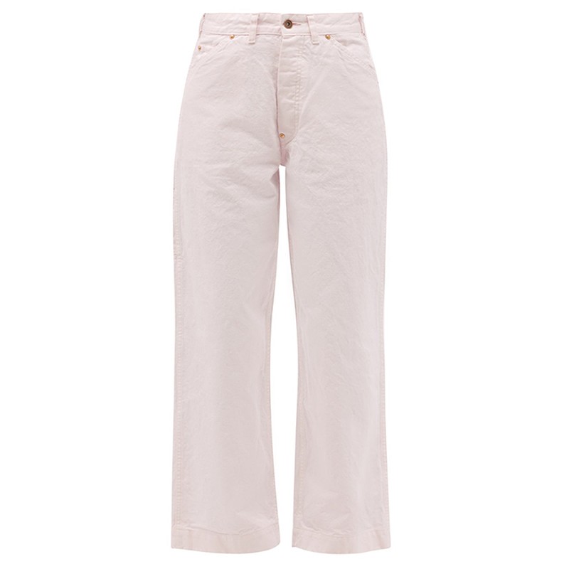 Painter Cotton-Blend Canvas Straight-Leg Jeans from Chimala
