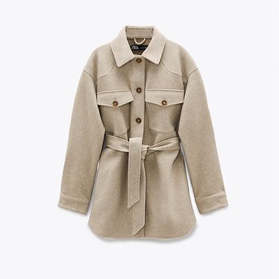 Belted Overshirt from Zara