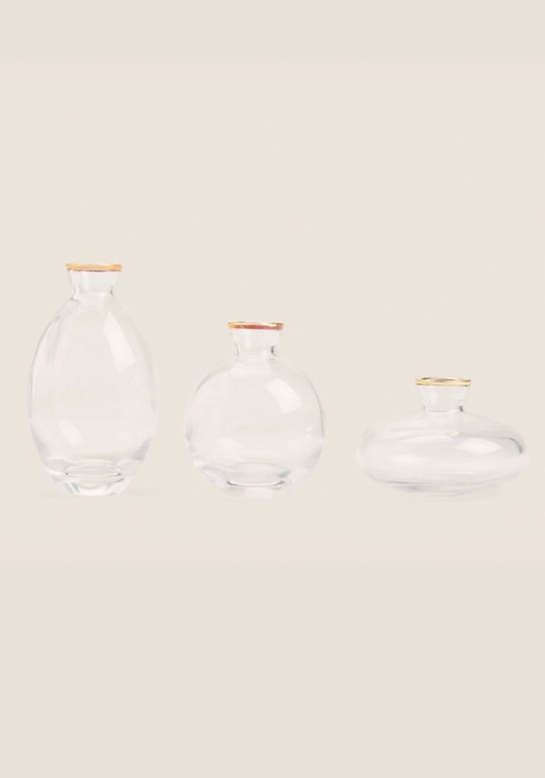 3 Pack Small Bud Vases