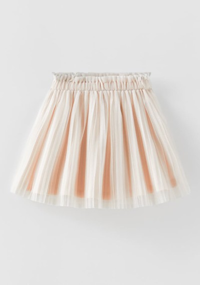 Pleated Tulle Skirt