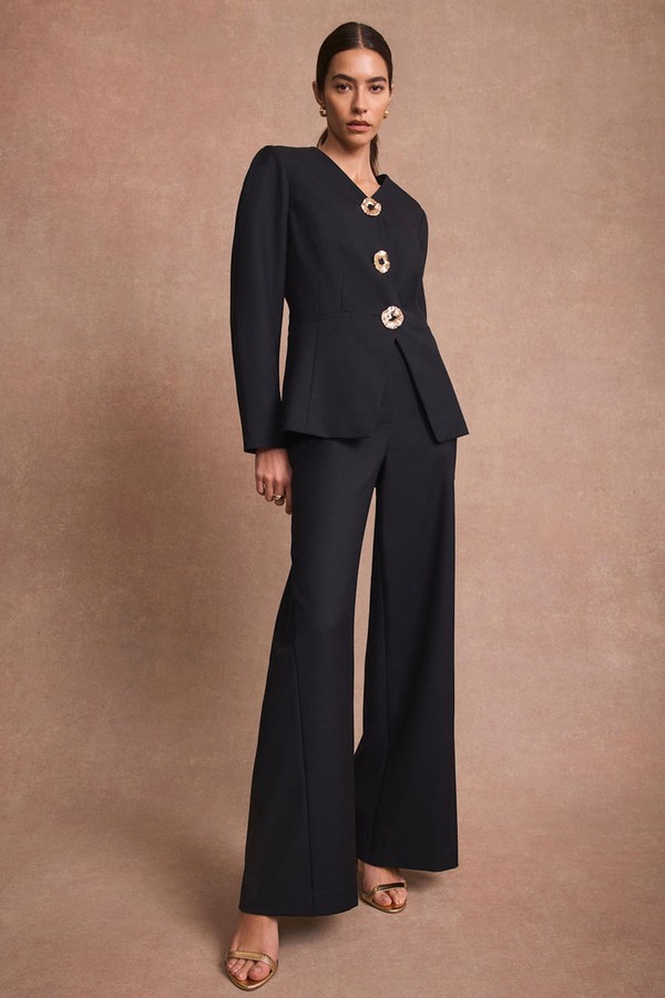 Statement Button Sculpted Jacket from Mint Velvet