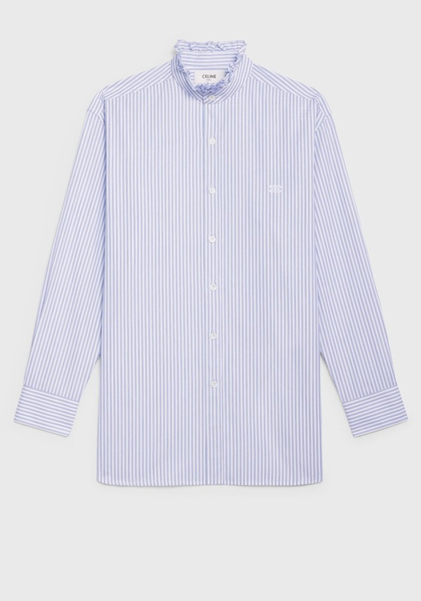 Boyfriend Shirt In Striped Cotton from Celine